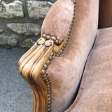 Louis XV style shepherdess armchair