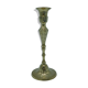 Engraved brass candlestick
