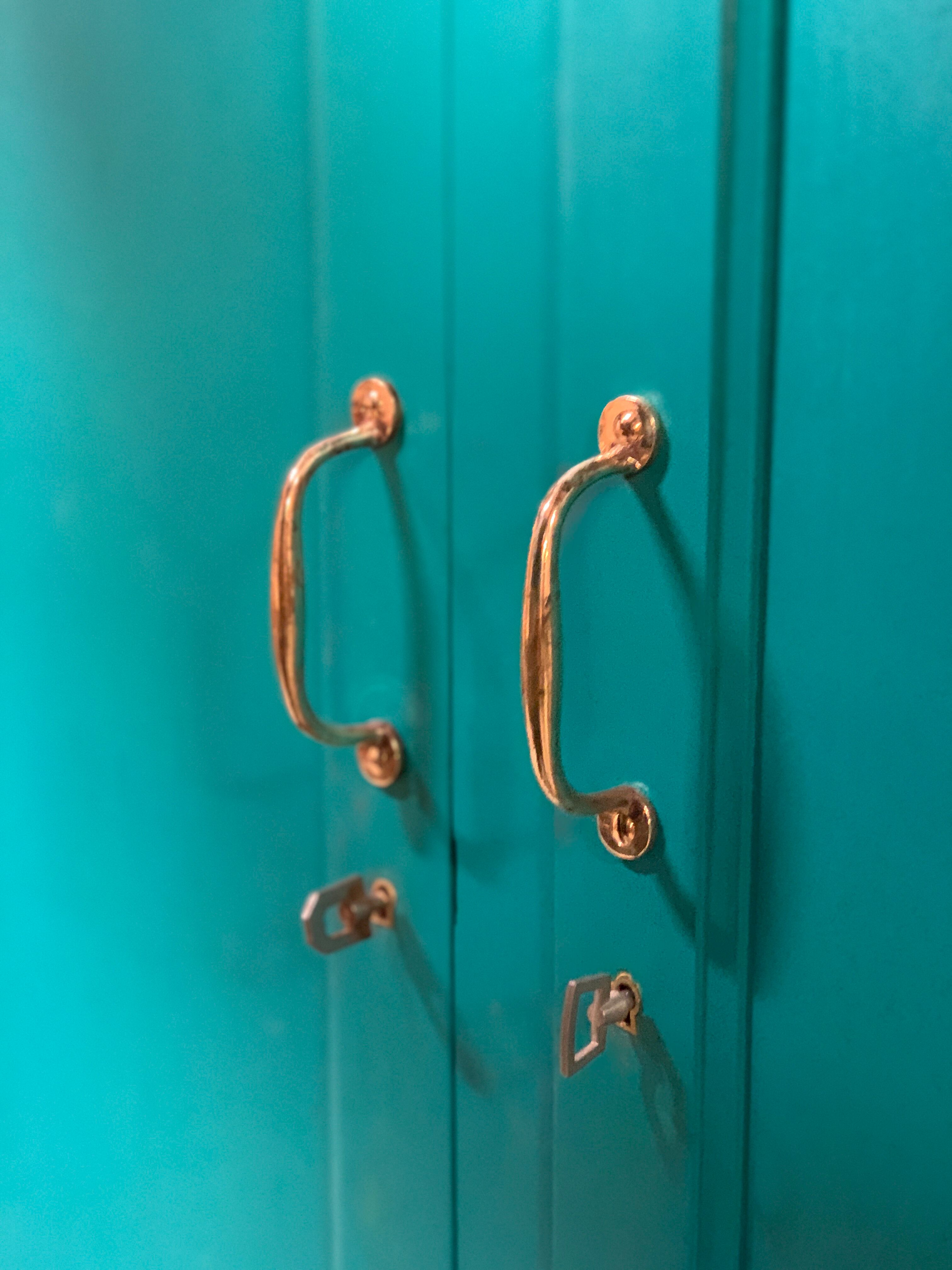Parisian jungle green wardrobe