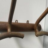 Wooden wall coat rack circa 1900