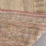 Vintage Handknotted Hallway Runner Rug