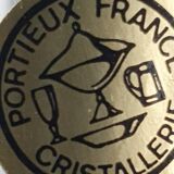 Vodka freshener with 6 glasses in Portieux crystal