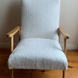 Vintage 70s boucle armchair