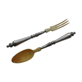 Solid silver service cutlery minerva - late XIXth goldsmith Emile Ziegler