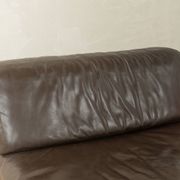 Brown leather armchair DS-76 by de Sede, 1970s