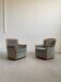 1960s Scandinavian Mid-century Armchairs, Solid Cherry Wood and Velvet