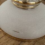 Sandblasted glass portable lamp