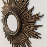 Mid-century convex sunburst mirror