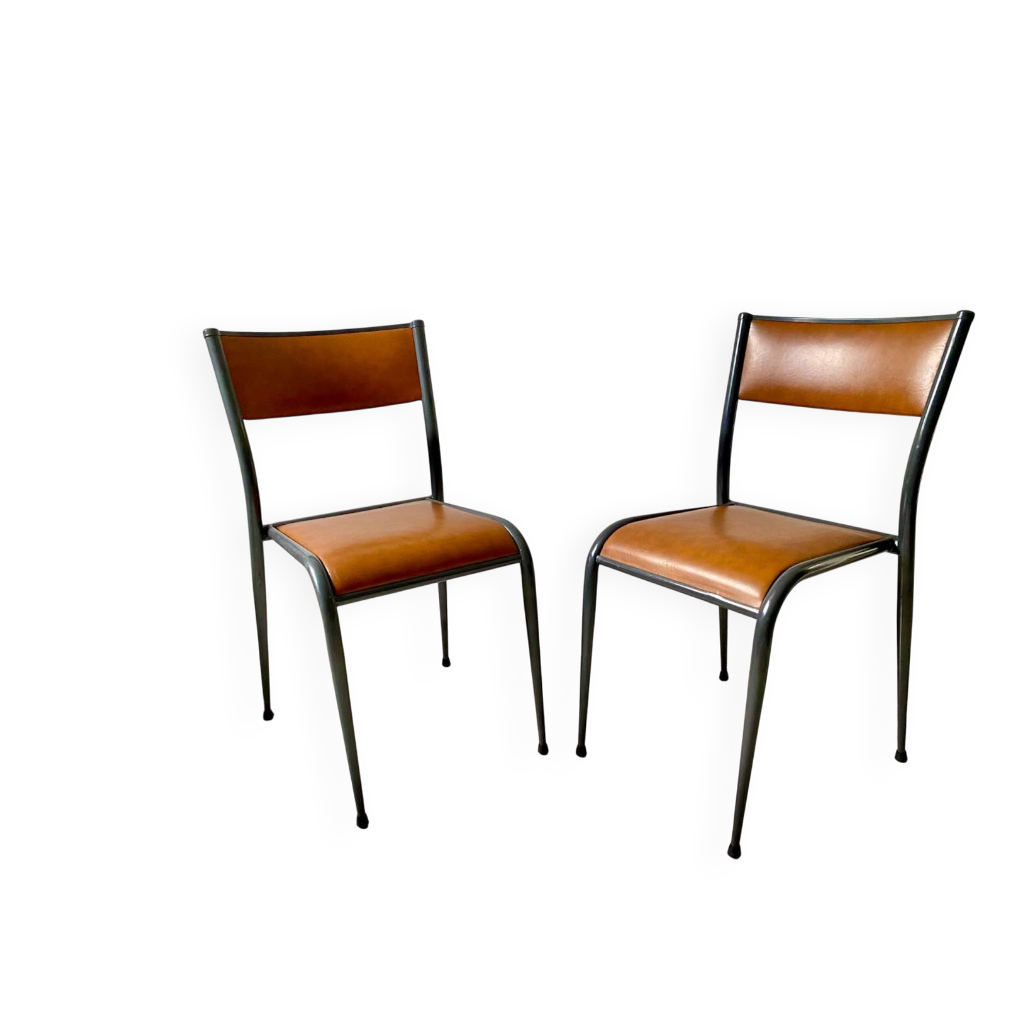 2 original vintage 1960s Mullca 510 adult school chairs