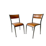 2 original vintage 1960s Mullca 510 adult school chairs