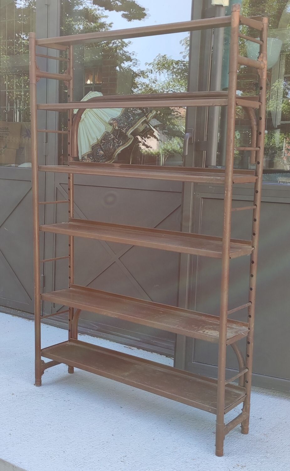 Industrial metal shelf