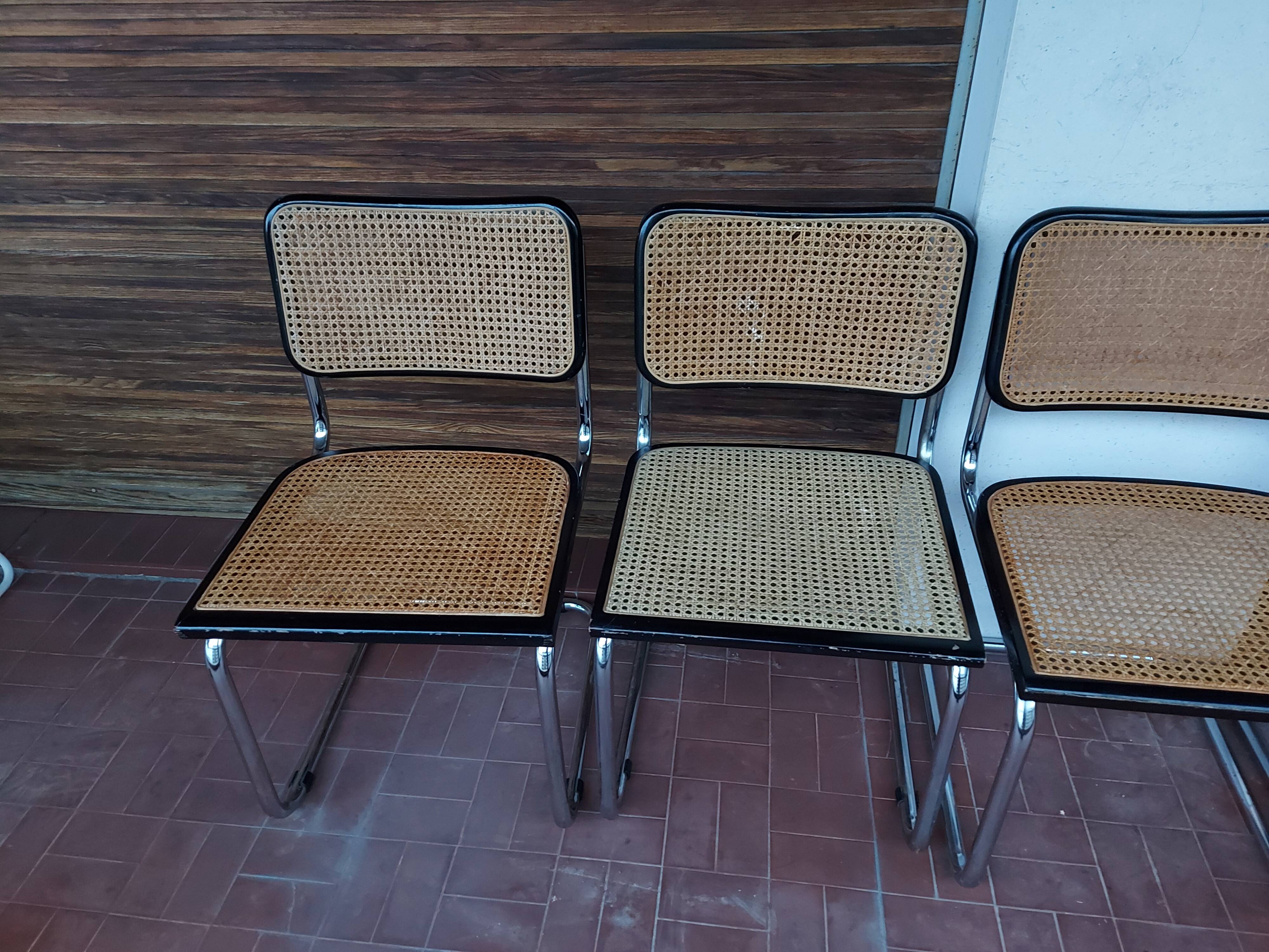 Set of 5 chairs Marcel Breuer B32