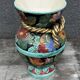 Vallauris vase signed JTF AC - Floral decoration - H 30 cm