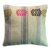 Housse de coussin kilim turc vintage, 40 x 40 cm