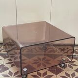 smoked plexi coffee table