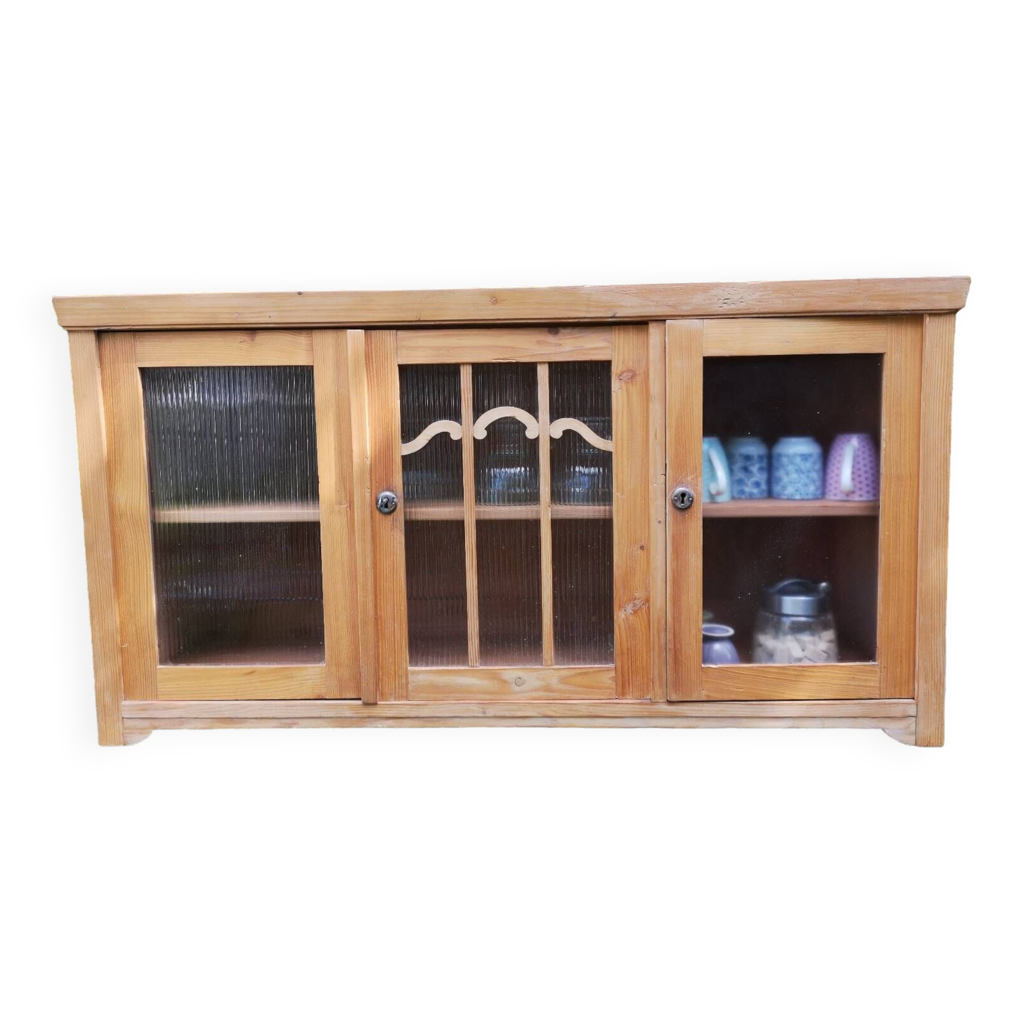 Tall unit, pine display case