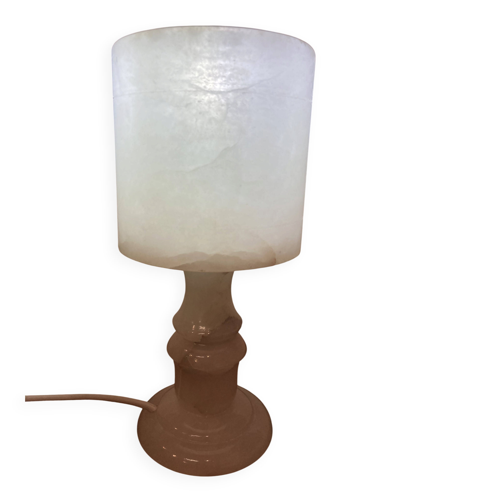Lampe en albâtre design 1950.