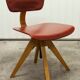 Workshop chair 1950 feet compass skaï red atypical