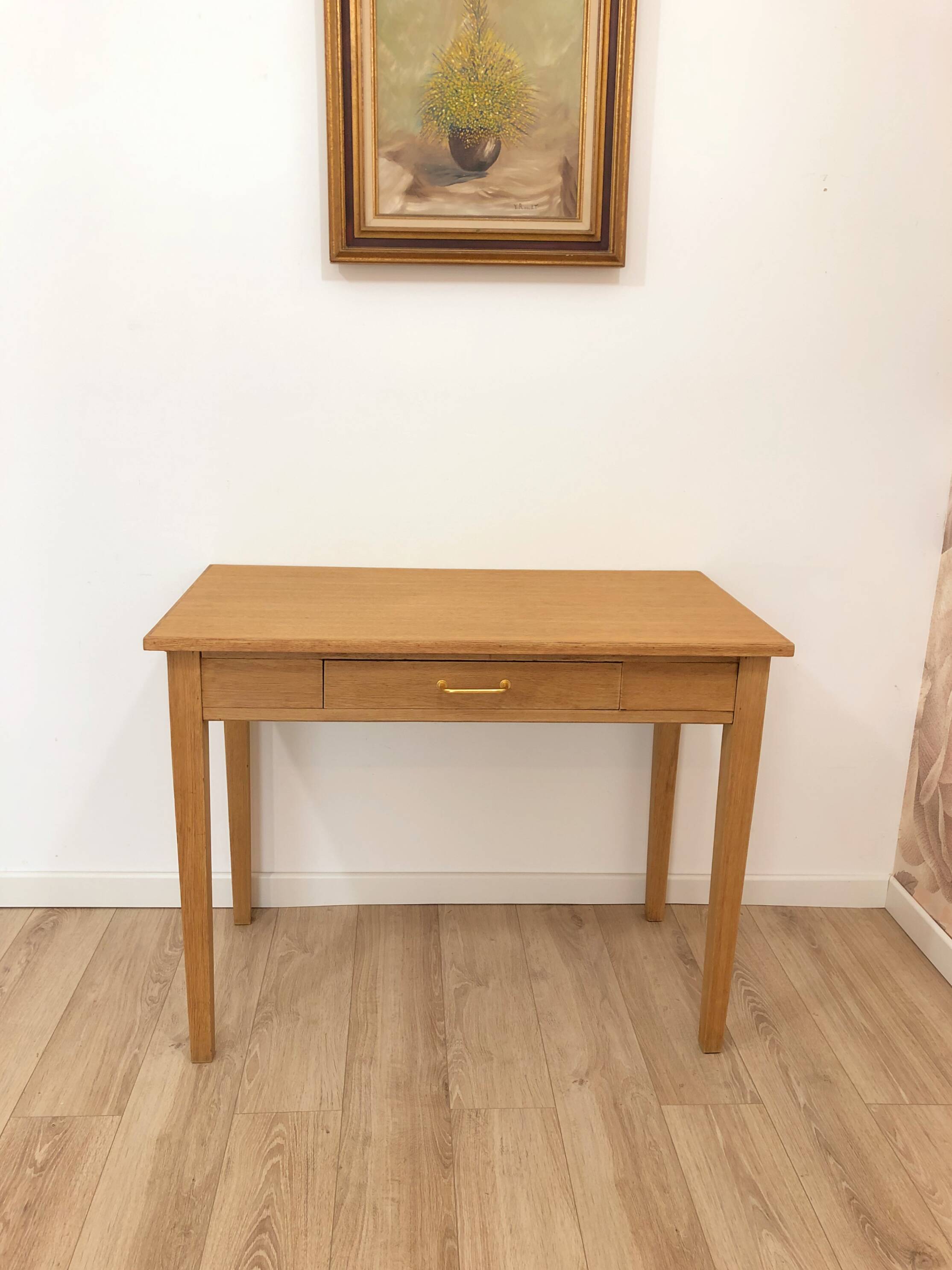Vintage desk, in solid oak