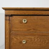 Petite Commode de Propriété en Chêne, époque Empire – Début XIXe