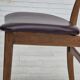 1960s, set of 6 Danish dinning chairs, solid oak wood, reupholstered.