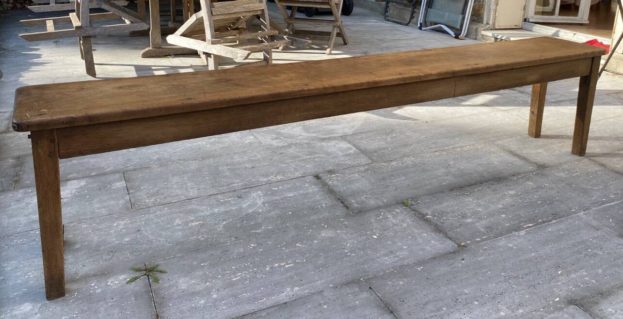 A pair of antique benches