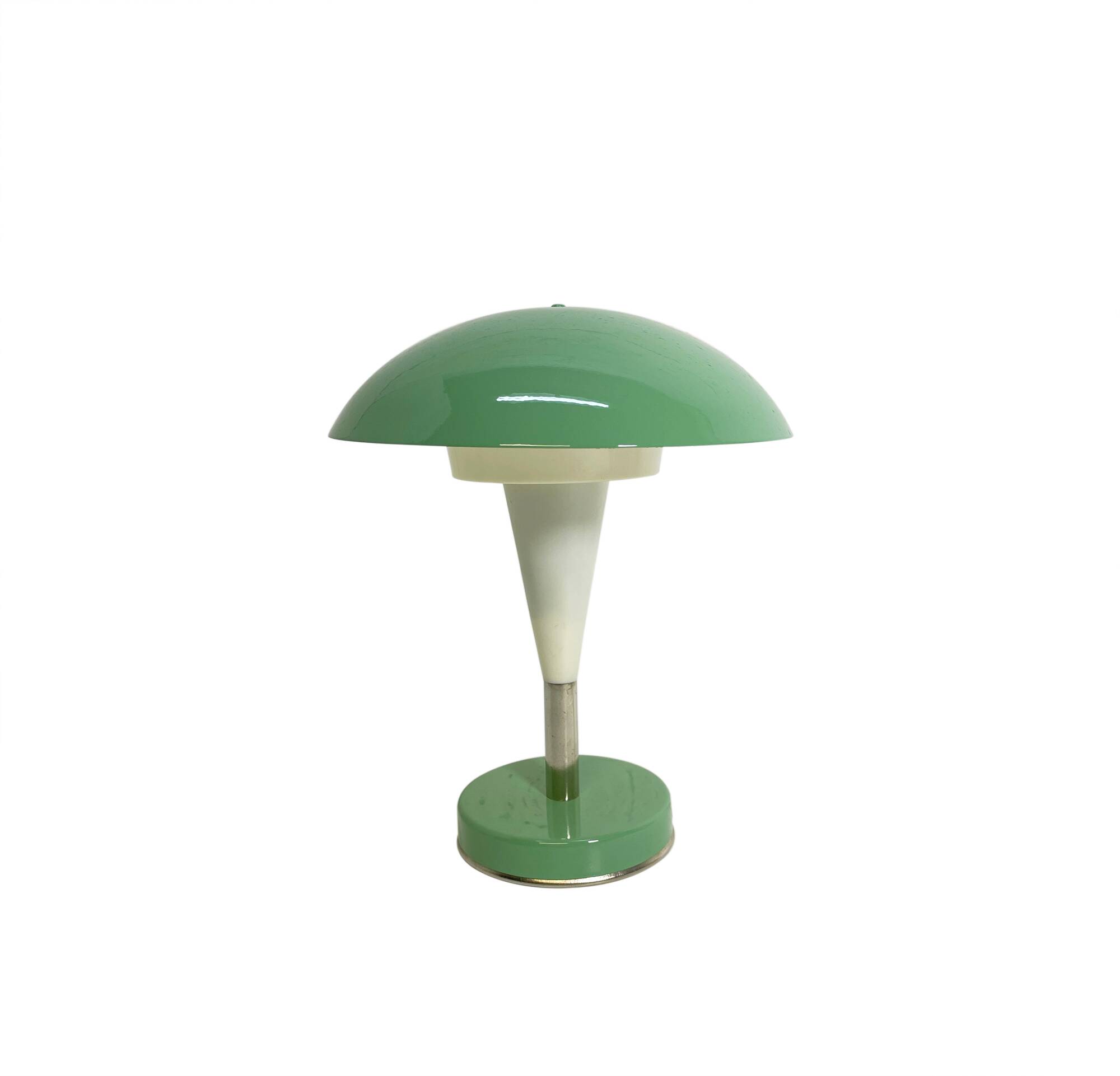 Green mushroom lamp, type Ln-8, Zaos, 1970s