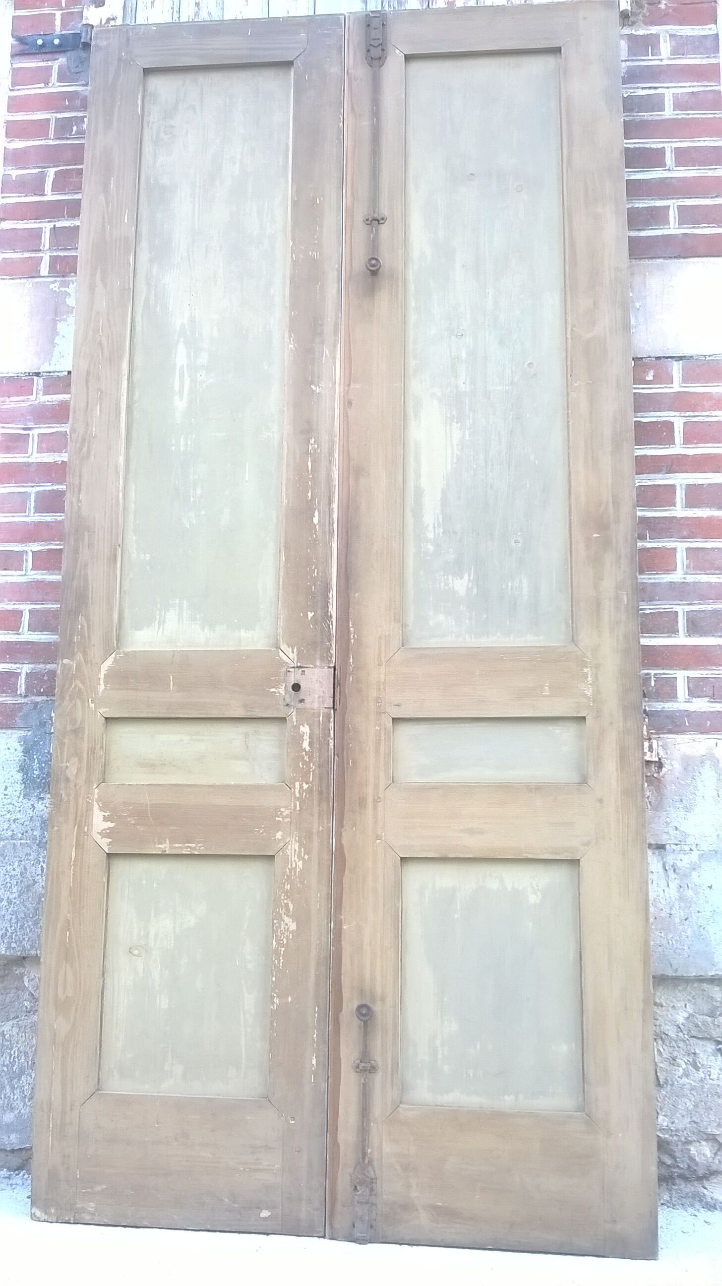 Set of 2 molded old communication doors