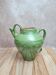 Vase / jug in glazed green stoneware – vintage artisanal style