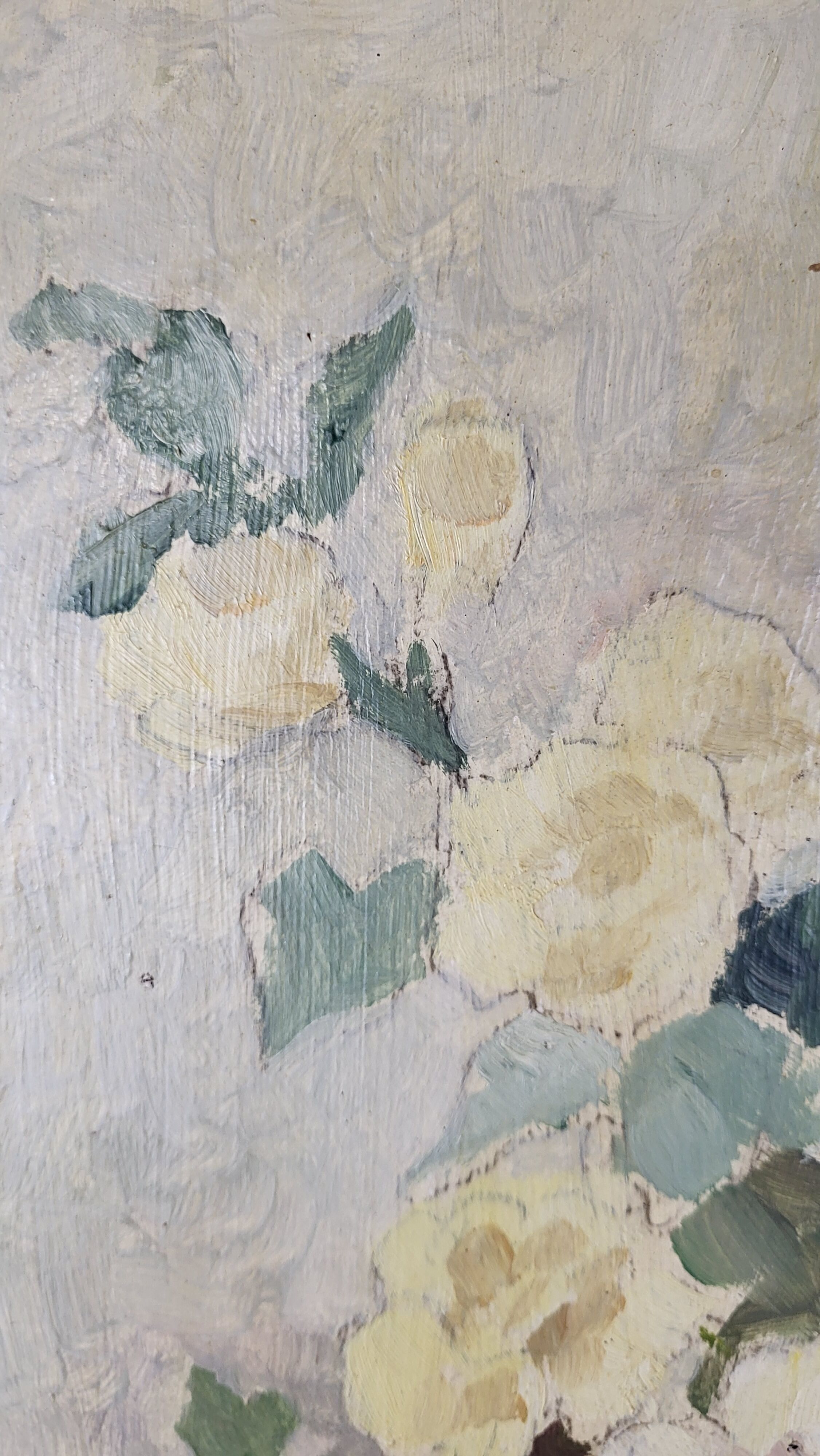 Table Bouquet Oil on isorel