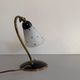 Mid-century bedside lamp in black metal and brass, 1950s, Germany