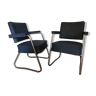 Pair of armchairs pullman years 50/60 blue