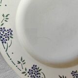 Flat round flat porcelain from Gien