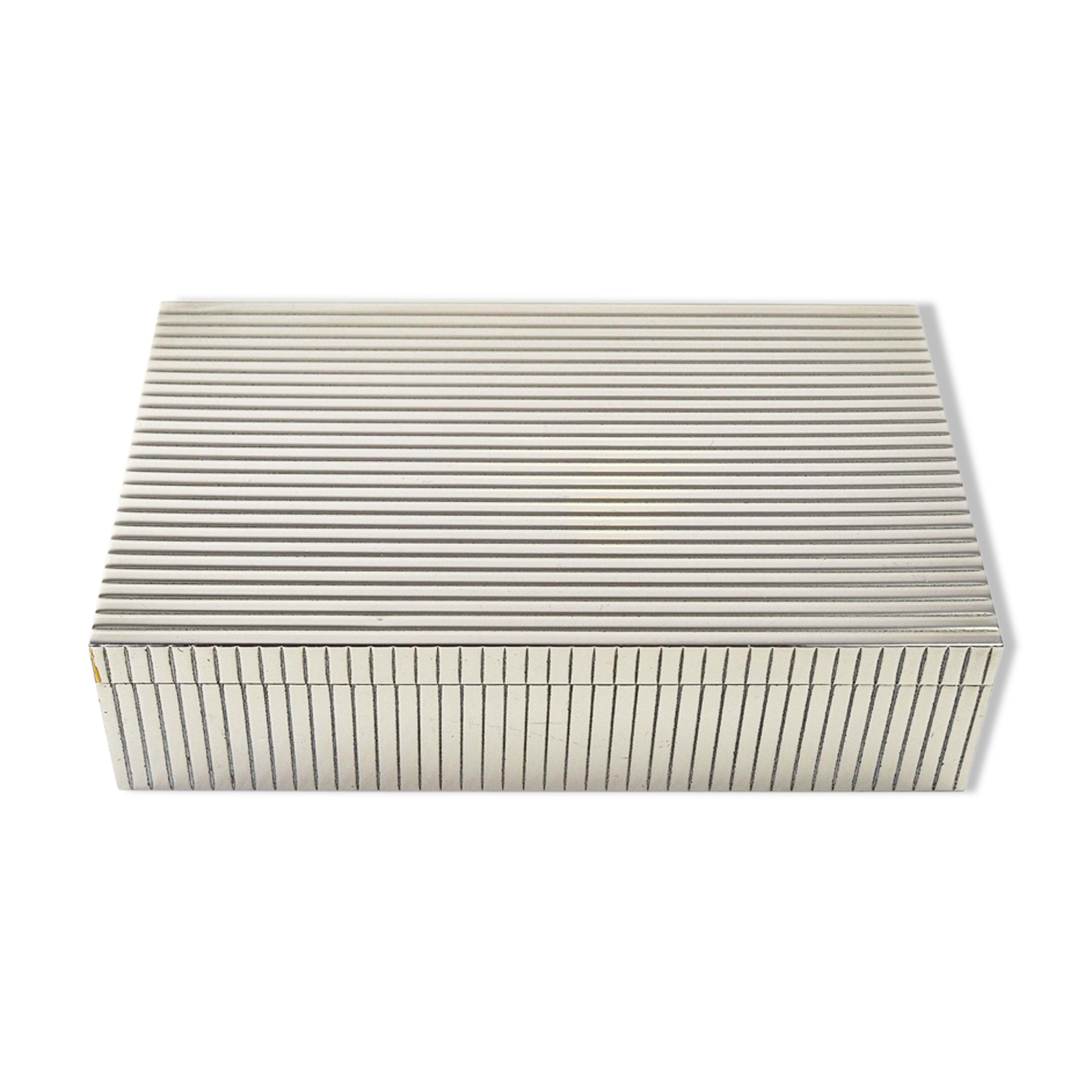 Art Deco box in Silver Metal in the Style of Sigvard Bernadotte