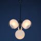 1930s Rare Art Deco Glass Chandelier, Czechoslovakia