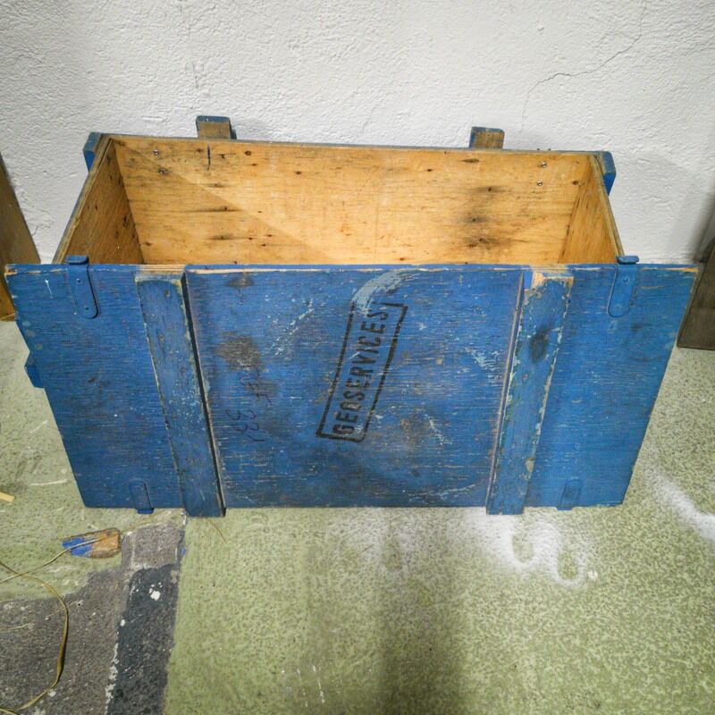 Wooden military crate