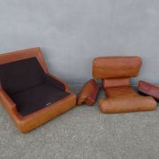 Fauteuil cuir DUVIVIER vintage loft