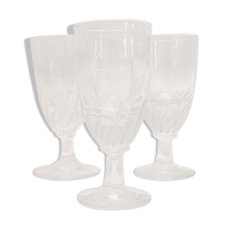 Set de 3 verres soufflés anciens