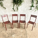 Series of 4 Fermob chairs