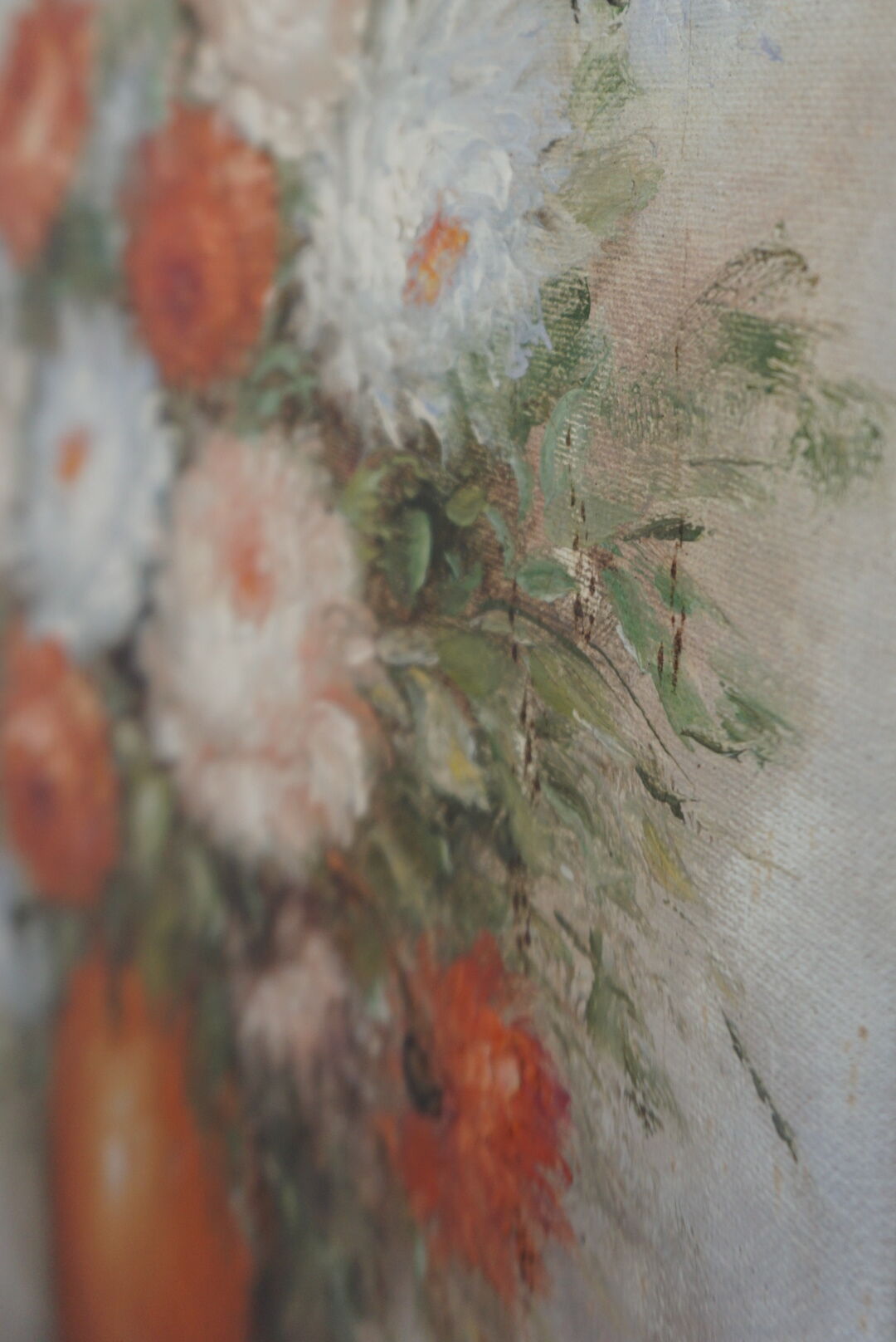 Peinture à l'huile sur toile bouquets de fleurs