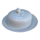 White porcelain butter dish with cover