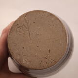 Vintage ceramic vase enamelled sandstone brown green blue