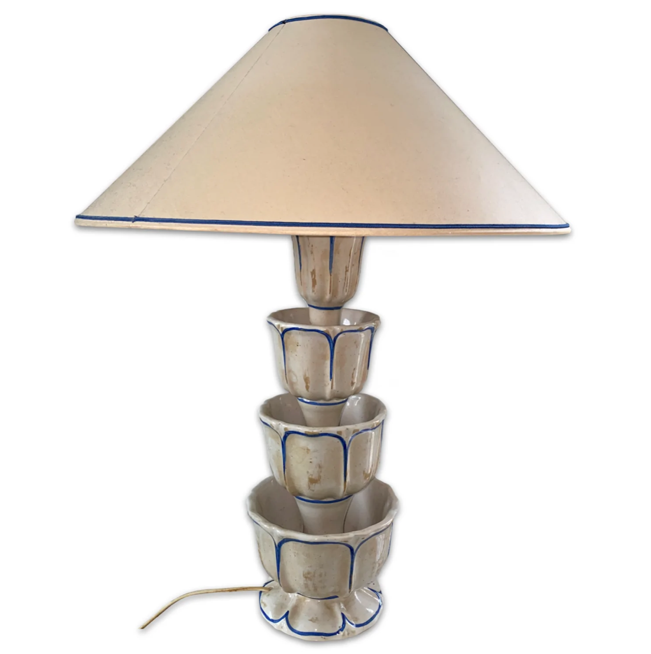 Earthenware lamp art deco circa 1910/20