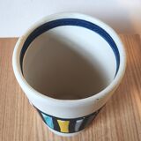 Roger capron blue ceramic tumbler glass