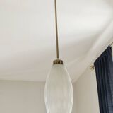 Graphic Italian opaline pendant light