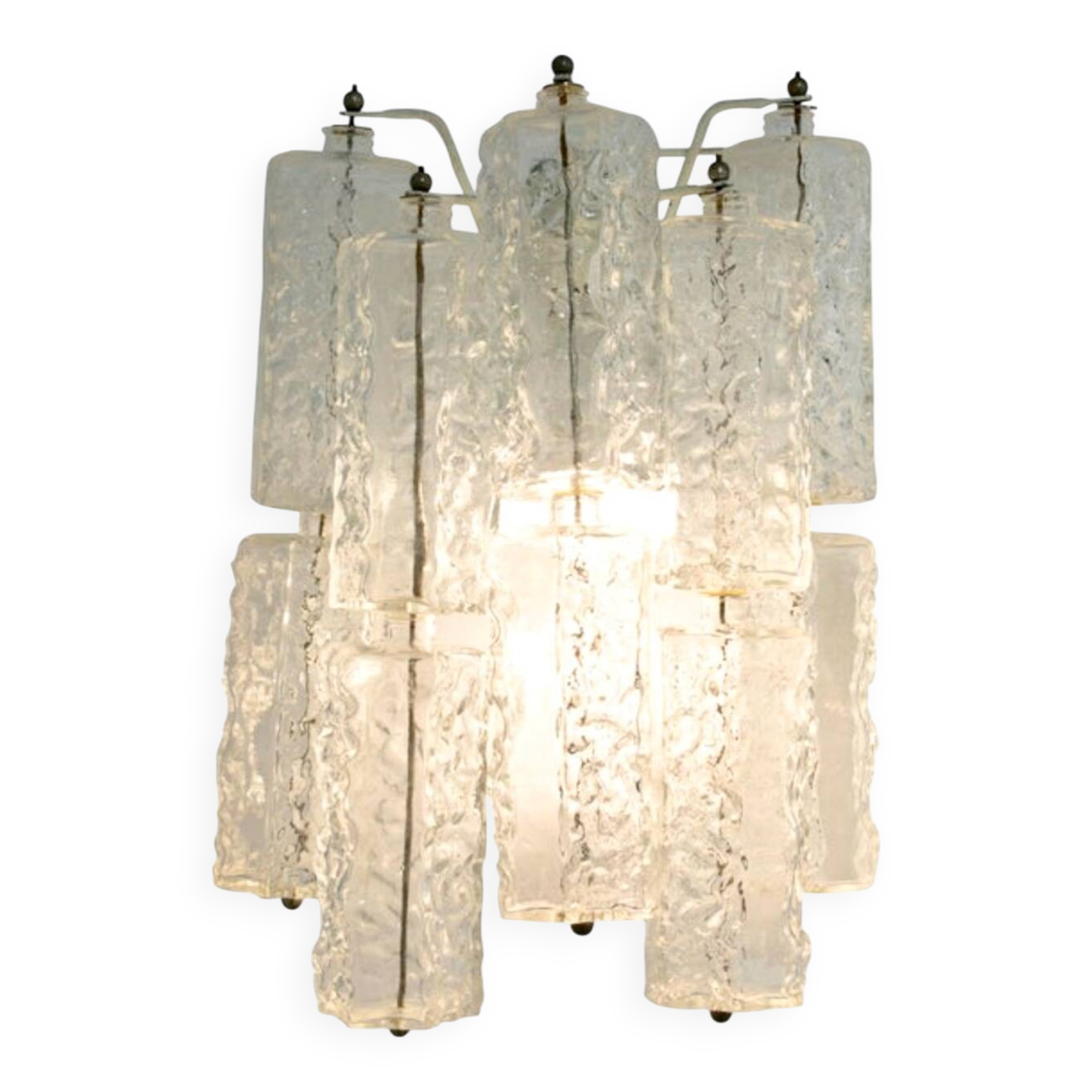 Paolo Venini grande Applique en verre murano , Italie 1960
