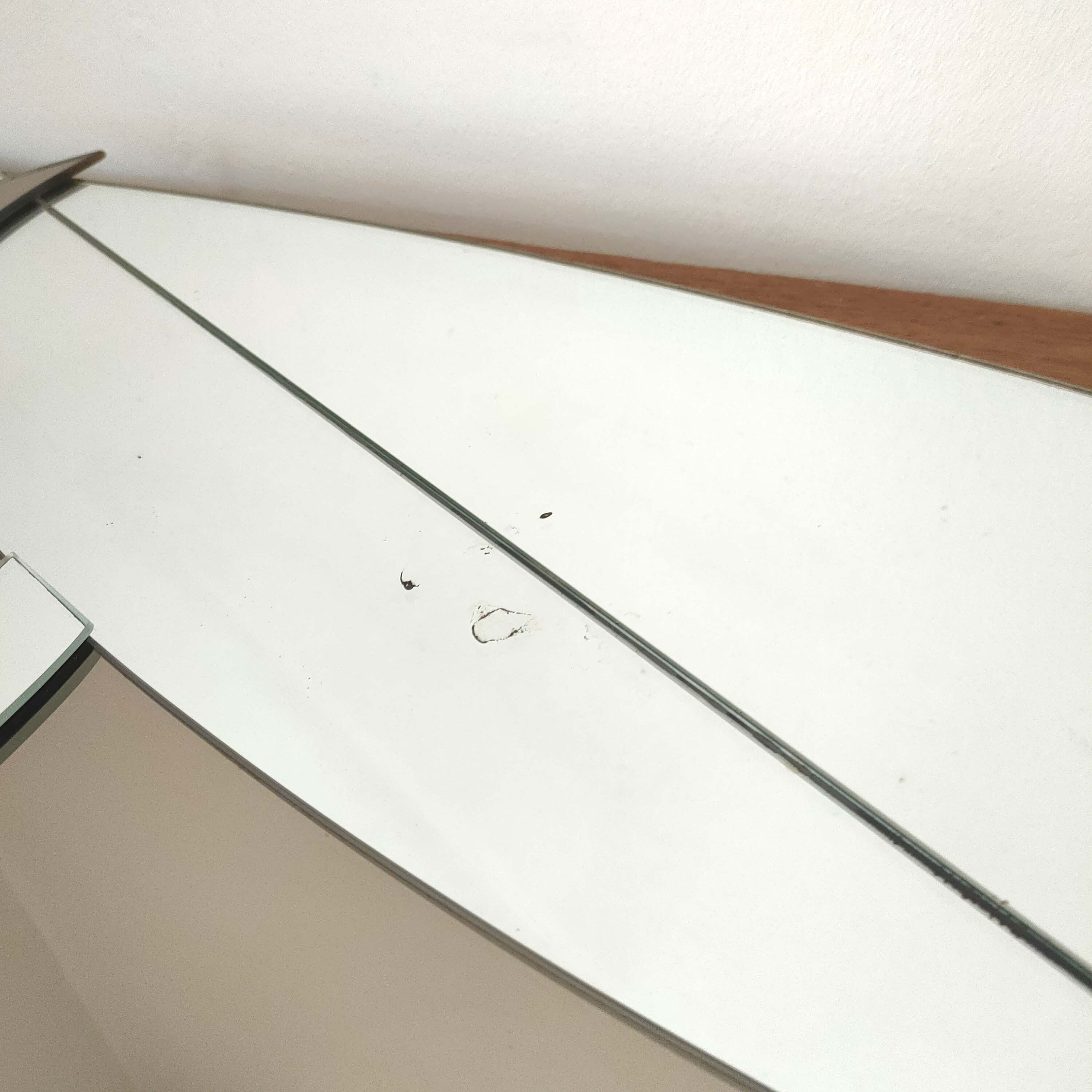Two-tone sailboat mirror from the 70s 50x77cm
