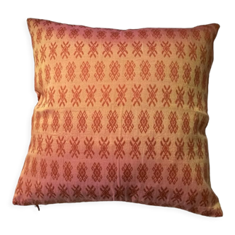 Glossy orange Kachin cushion 40x40 cm