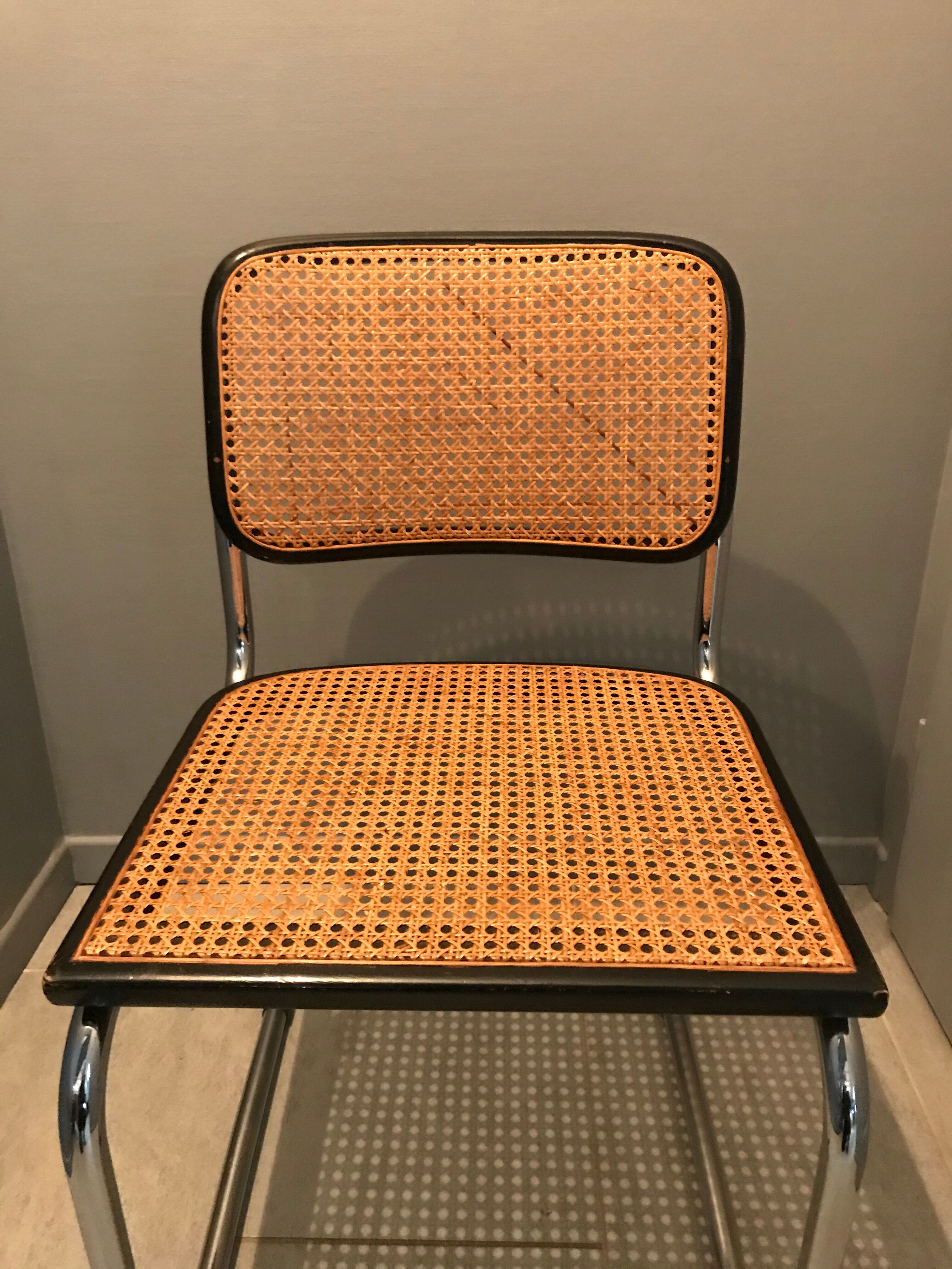 B32 Marcel Breuer black and chrome chair