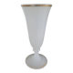 White opaline bowl with golden trim
